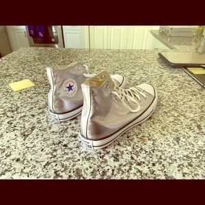 Silver Converse Chuck Taylors NWOT - Size 11M